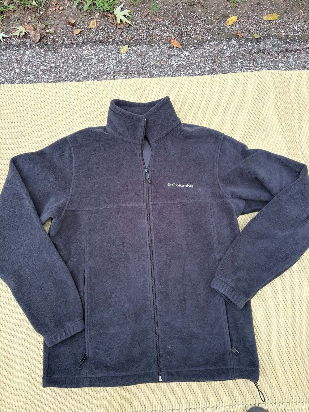 Columbia Fleece Jacket Size M Black Full Zip